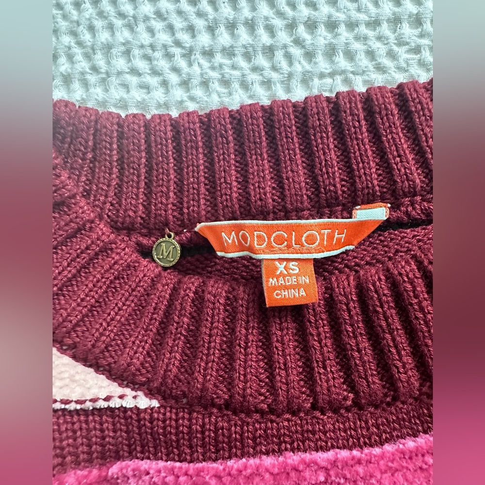 ModCloth crewneck pullover striped knit sweater - Picture 3 of 6